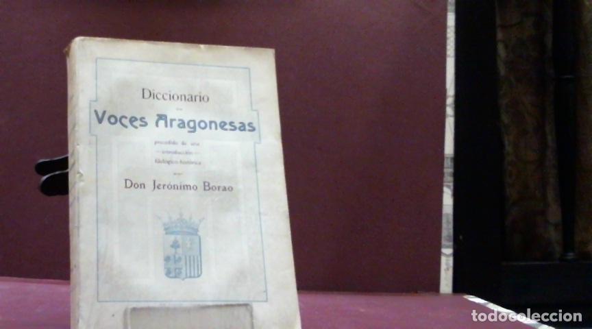 Libros: DICCIONARIO DE VOCES ARAGONESAS BORAO JERONIMO 1908 - Foto 1