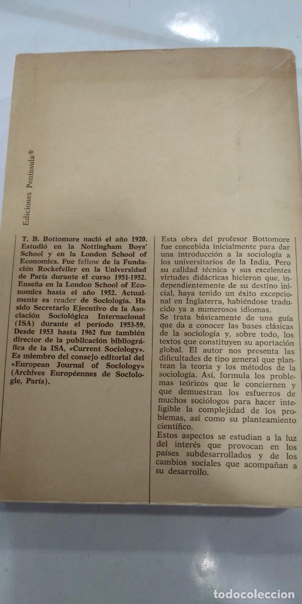 Libros: Introducci&oacute;n a la sociolog&iacute;a T.B. Bottomore - Foto 2