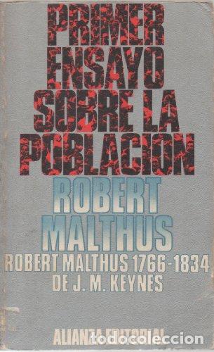 Libros: Primer ensayo sobre la poblaci&oacute;n - Malthus, Robert:-TDK804 - Foto 1