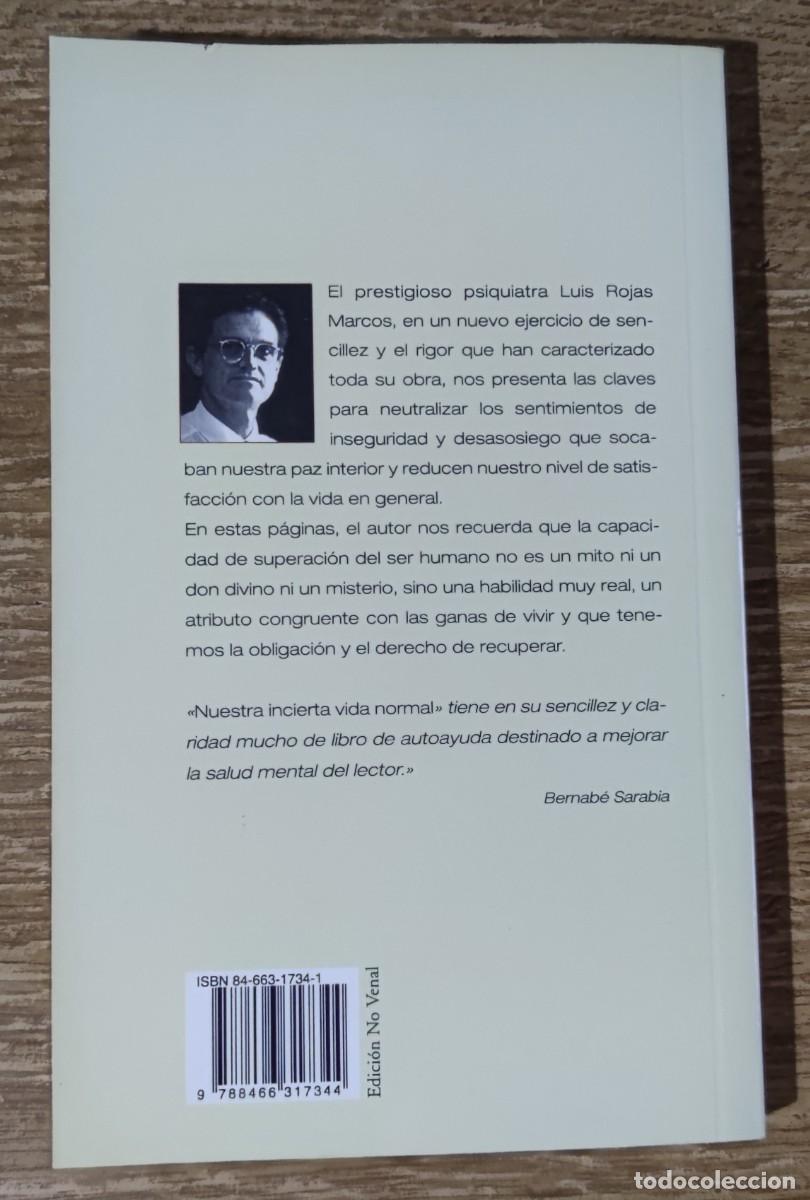 Libros: Libro - Nuestra incierta vida normal (2004) Luis Rojas Marcos - Foto 3