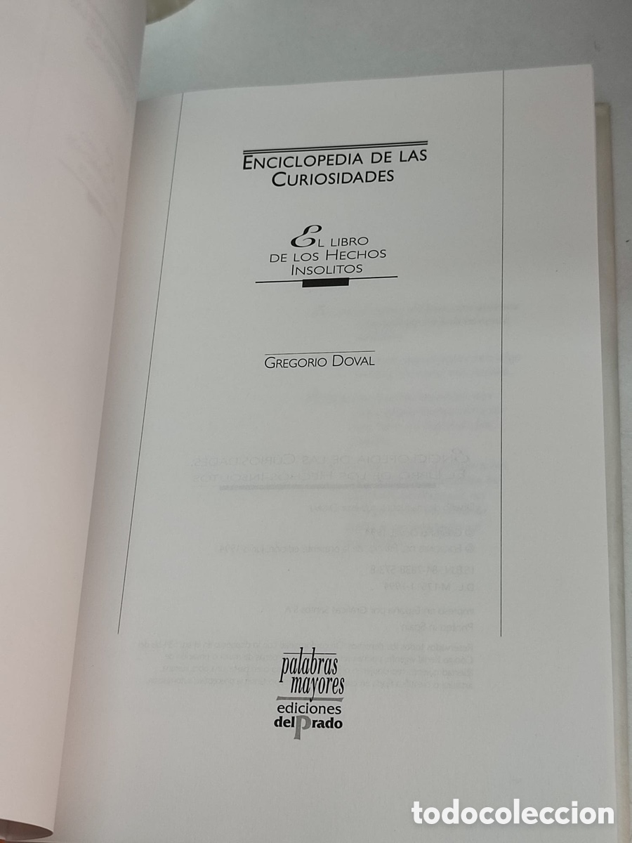 Libros: Gregorio Doval El libro de los hechos ins&oacute;litos - Foto 2