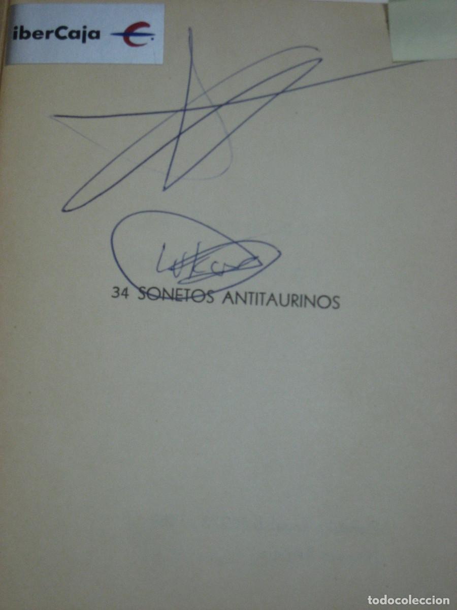 Libros: 34 SONETOS ANTITAURINOS - Ricardo Horcajada - Foto 2