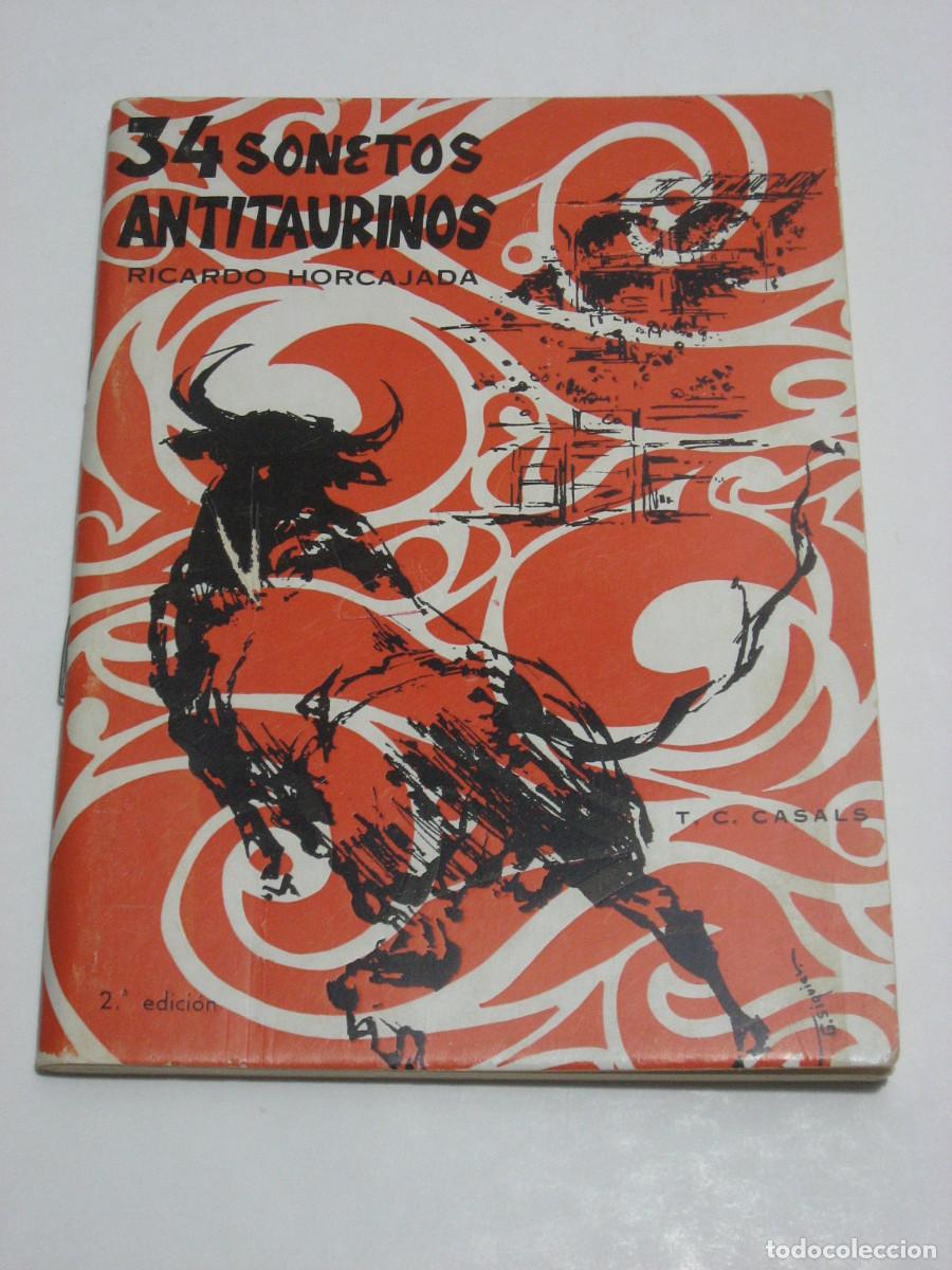 Libros: 34 SONETOS ANTITAURINOS - Ricardo Horcajada - Foto 1
