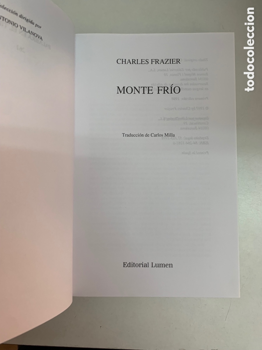Libros: Monte Fr&iacute;o Charles Frazier - Foto 4