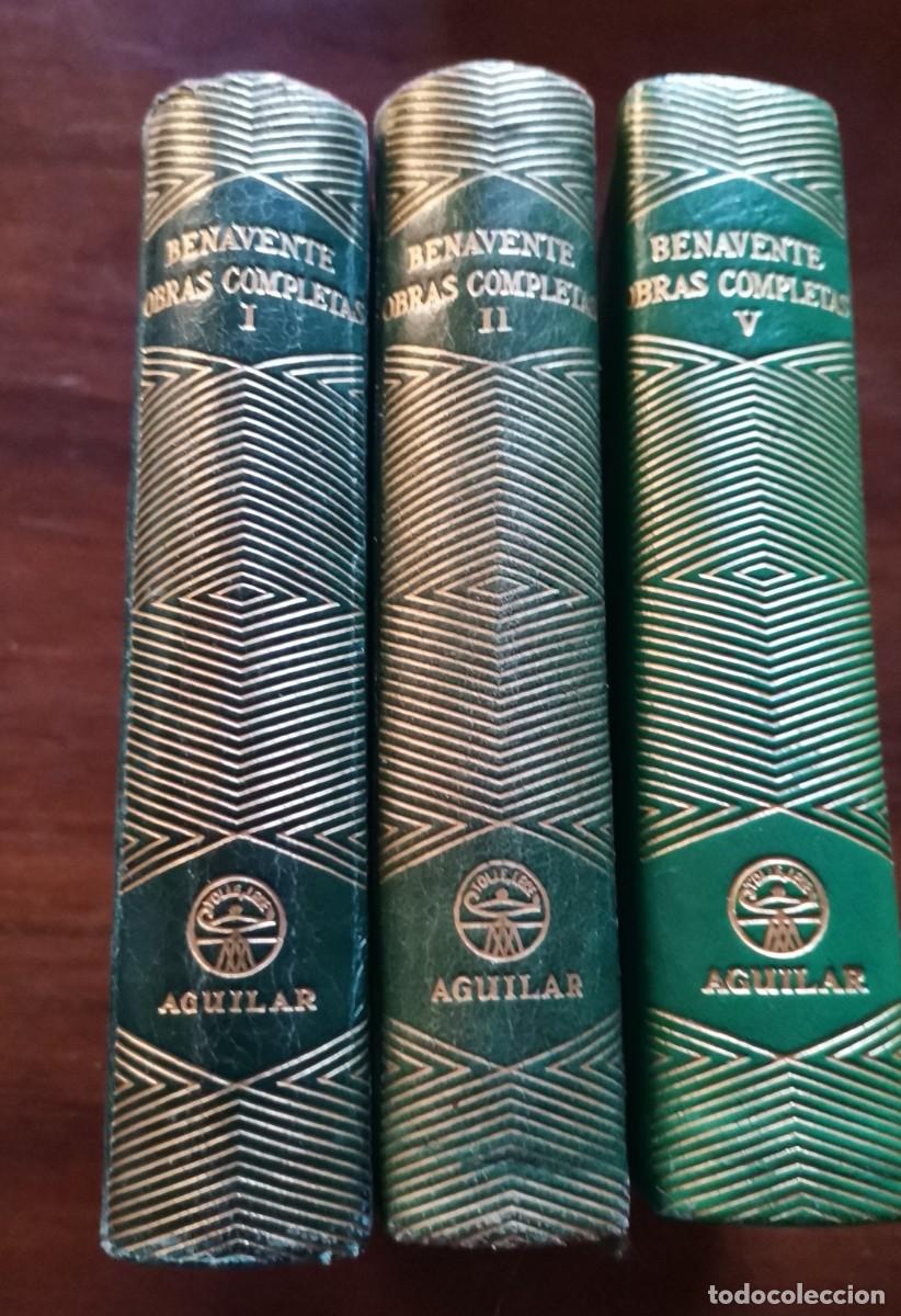 Libros: LOTE 3 LBROS JACINTO BENAVENTE -OBRAS COMPLETAS, I, II y V AGUILAR JOYA.