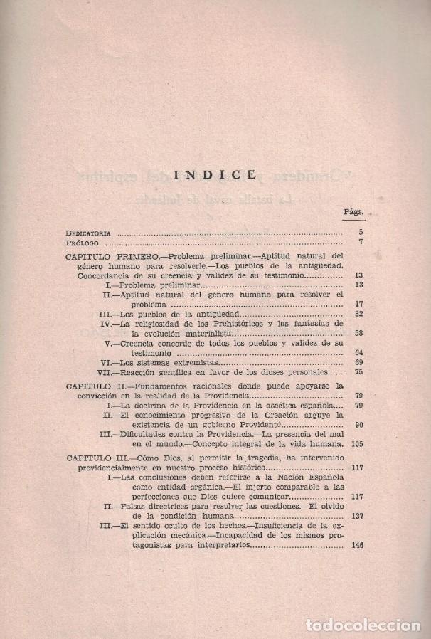 Libros: LA PROVIDENCIA Y ESPA&Ntilde;A. - Guti&eacute;rrez. Antonio Jos&eacute;, - Foto 2