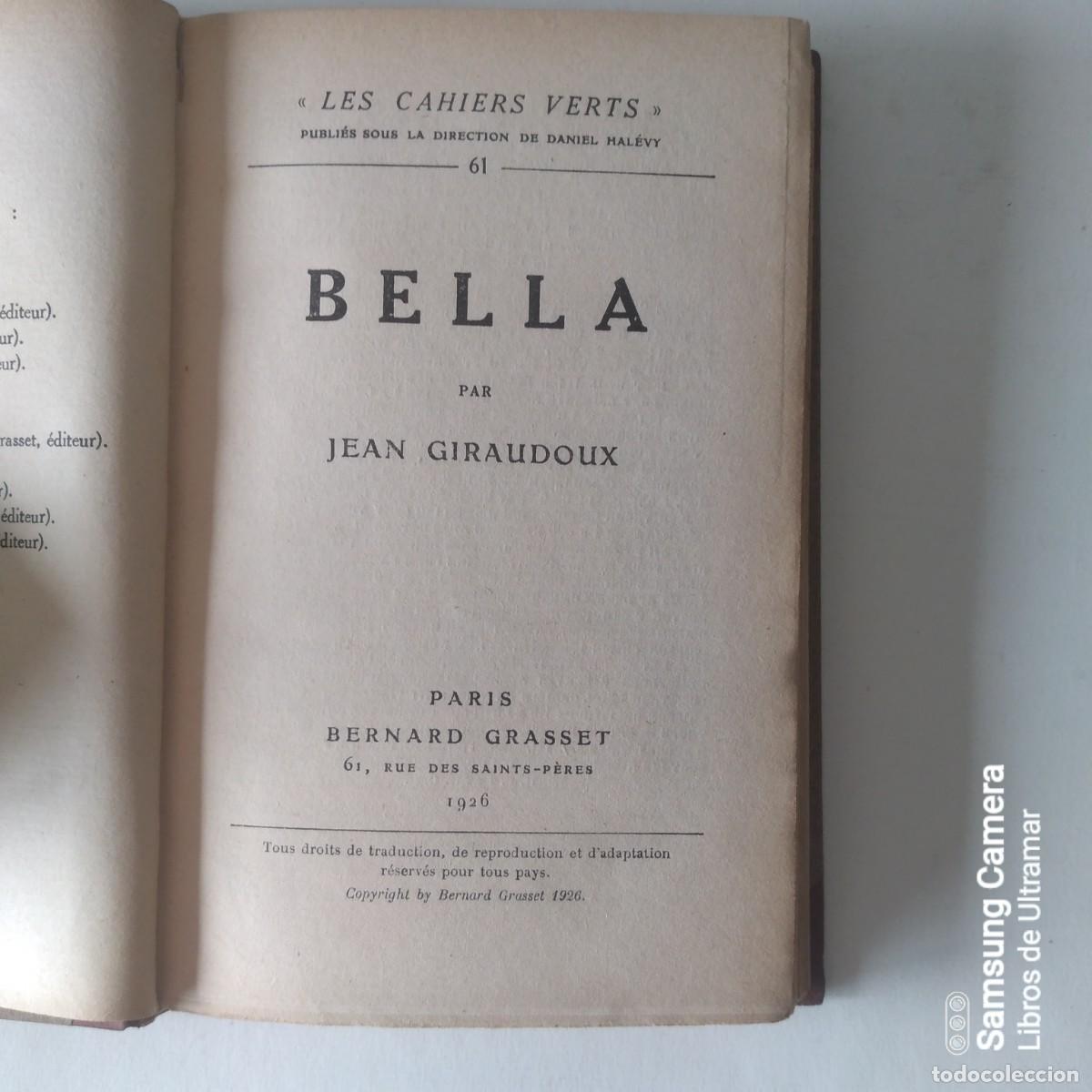 Libros: Bella. - Giraudoux, Jean. - Foto 3