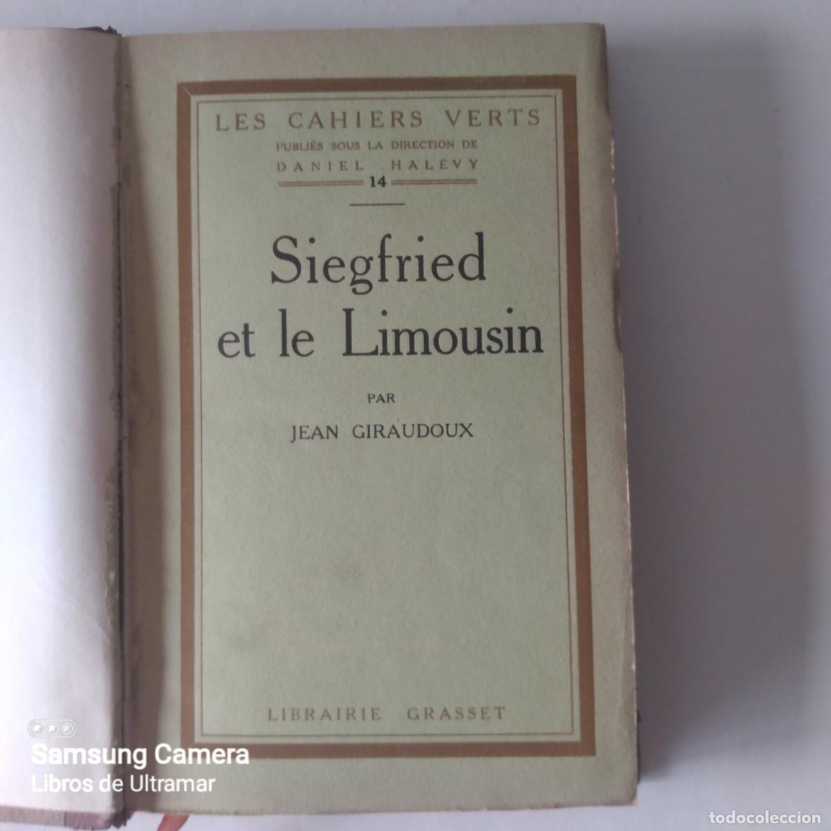 Libros: Siegfried et le limousin. - Giraudoux, Jean. - Foto 2