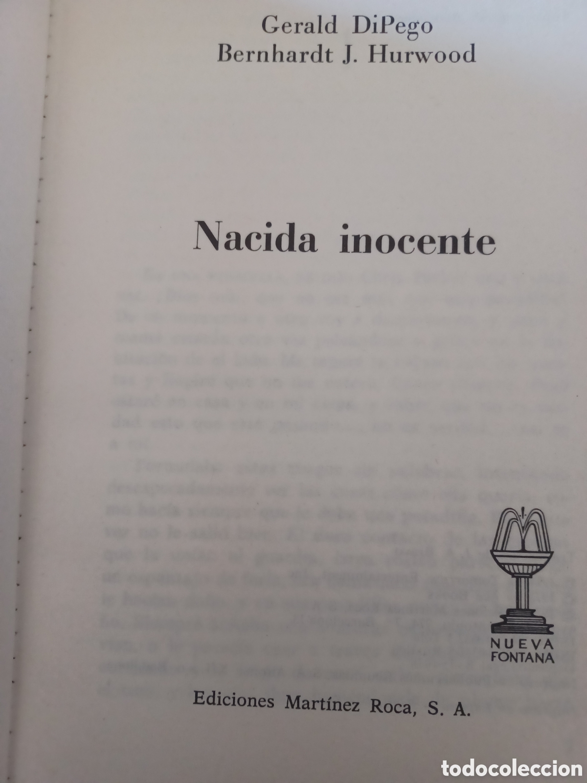 Libros: Nacida inocente primera parte Mart&iacute;nez Roca - Foto 2