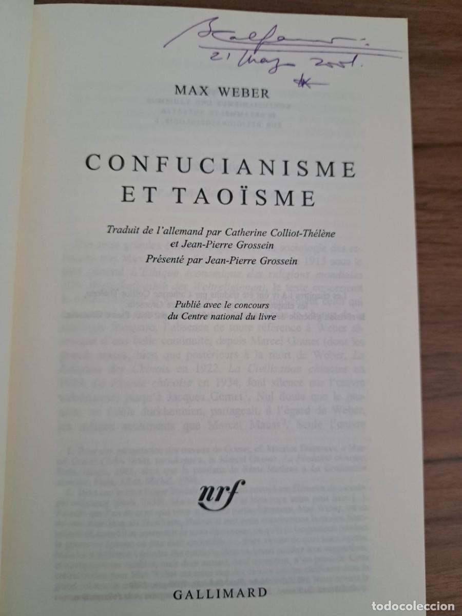Libros: Confucianisme et tao&iuml;sme par Max Weber. - Foto 2