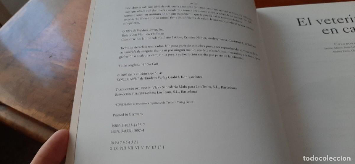 Libros: EL VETERINARIO EN CASA. KONEMANN - Foto 5