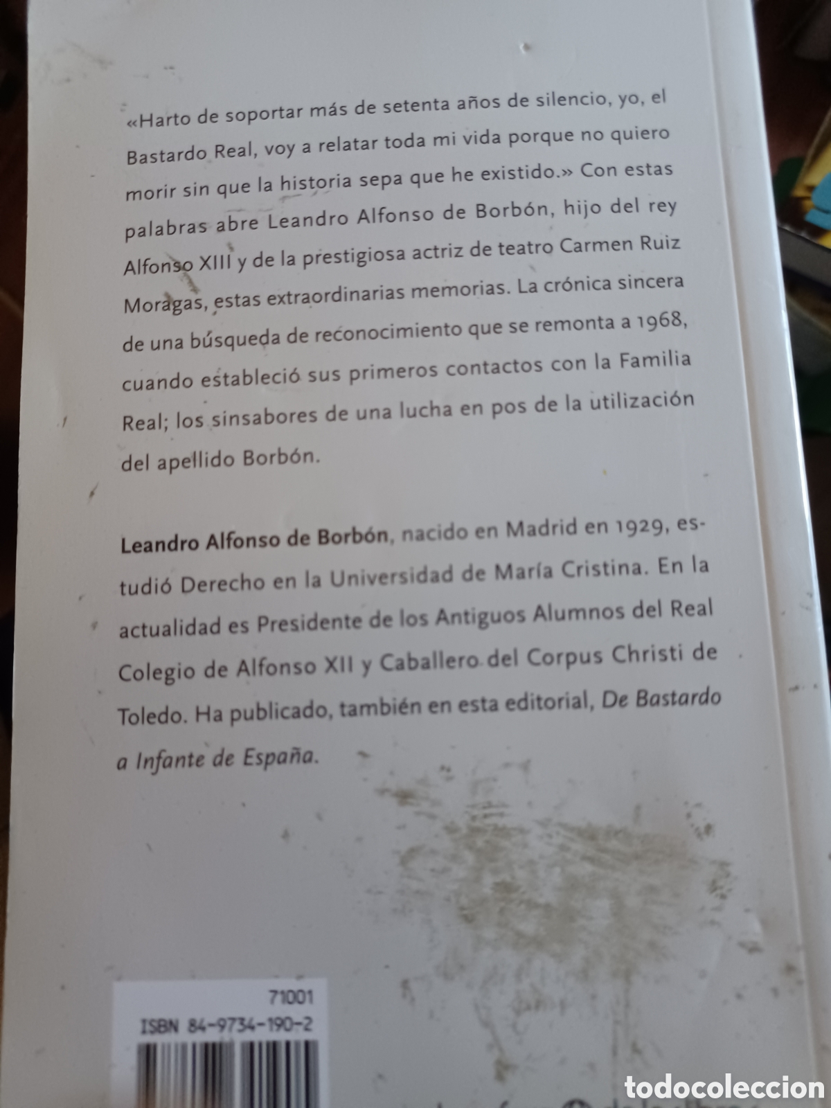 Libros: Barybook 166. . El bastardo real Leandro Alfonso de Borb&oacute;n - Foto 2