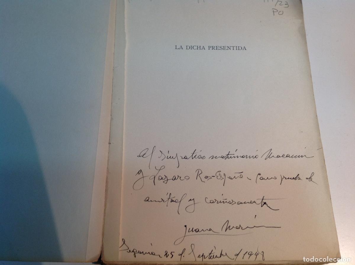 Libros: LA DICHA PRESENTIDA MARIN JUANA 1946 - Foto 3