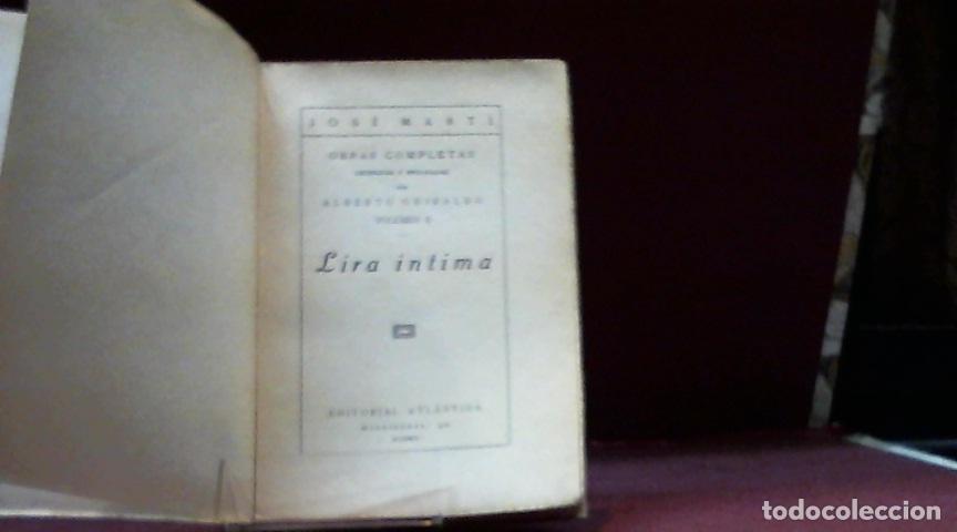 Libros: LIRA INTIMA 1925 MARTI JOSE 1925 - Foto 2