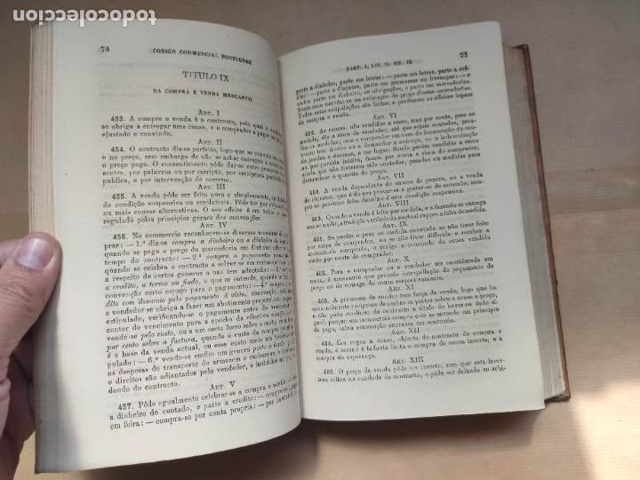 Libros: CODIGO COMMERCIAL PORTUGUEZ. - Foto 6