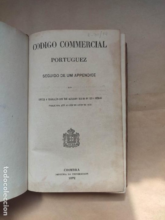 Libros: CODIGO COMMERCIAL PORTUGUEZ. - Foto 1