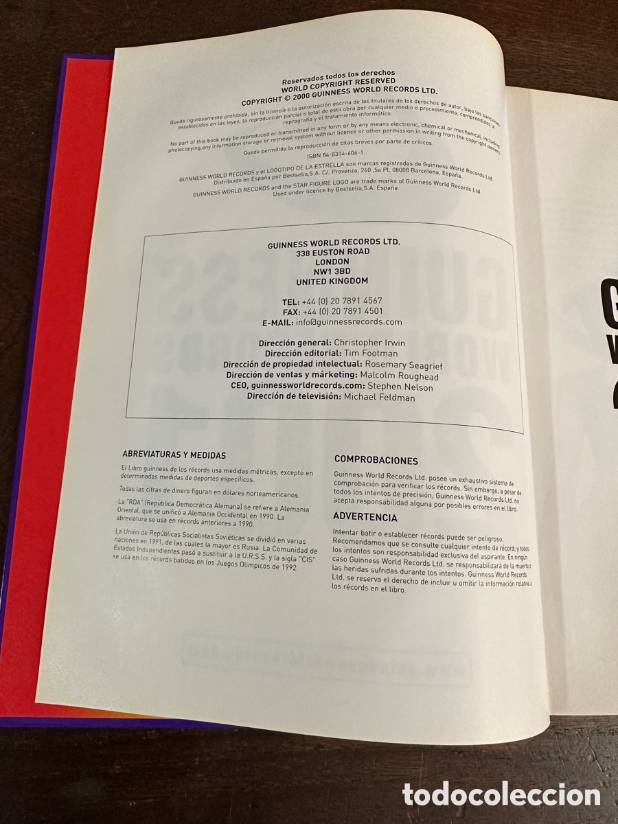 Libros: LIBRO GUINNESS DE LOS R&Eacute;CORDS 2001 / GUINNESS WORLD R&Eacute;CORDS - Foto 2