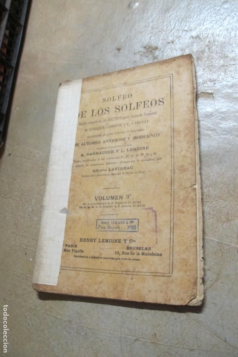 Libros: SOLFEO DE SOLFEOS. VOLUMEN 3A - Foto 1
