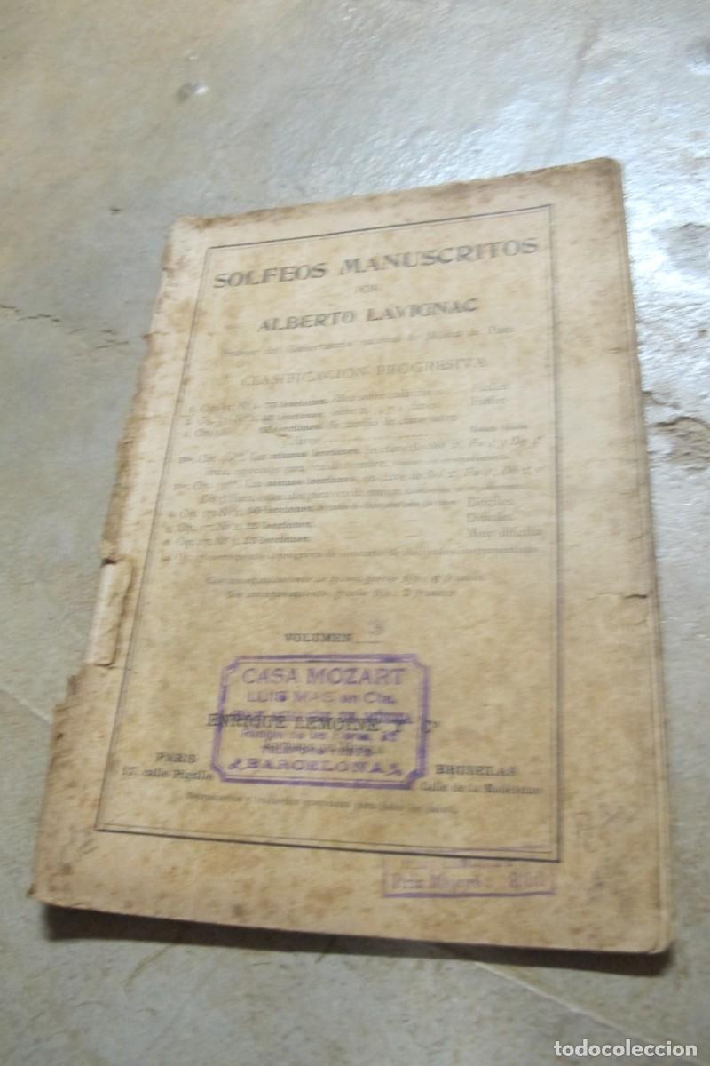 Libros: SOLFEOS MANUSCRITOS ALBERTO LAVIGNAC VOLUMEN 3 - Foto 1