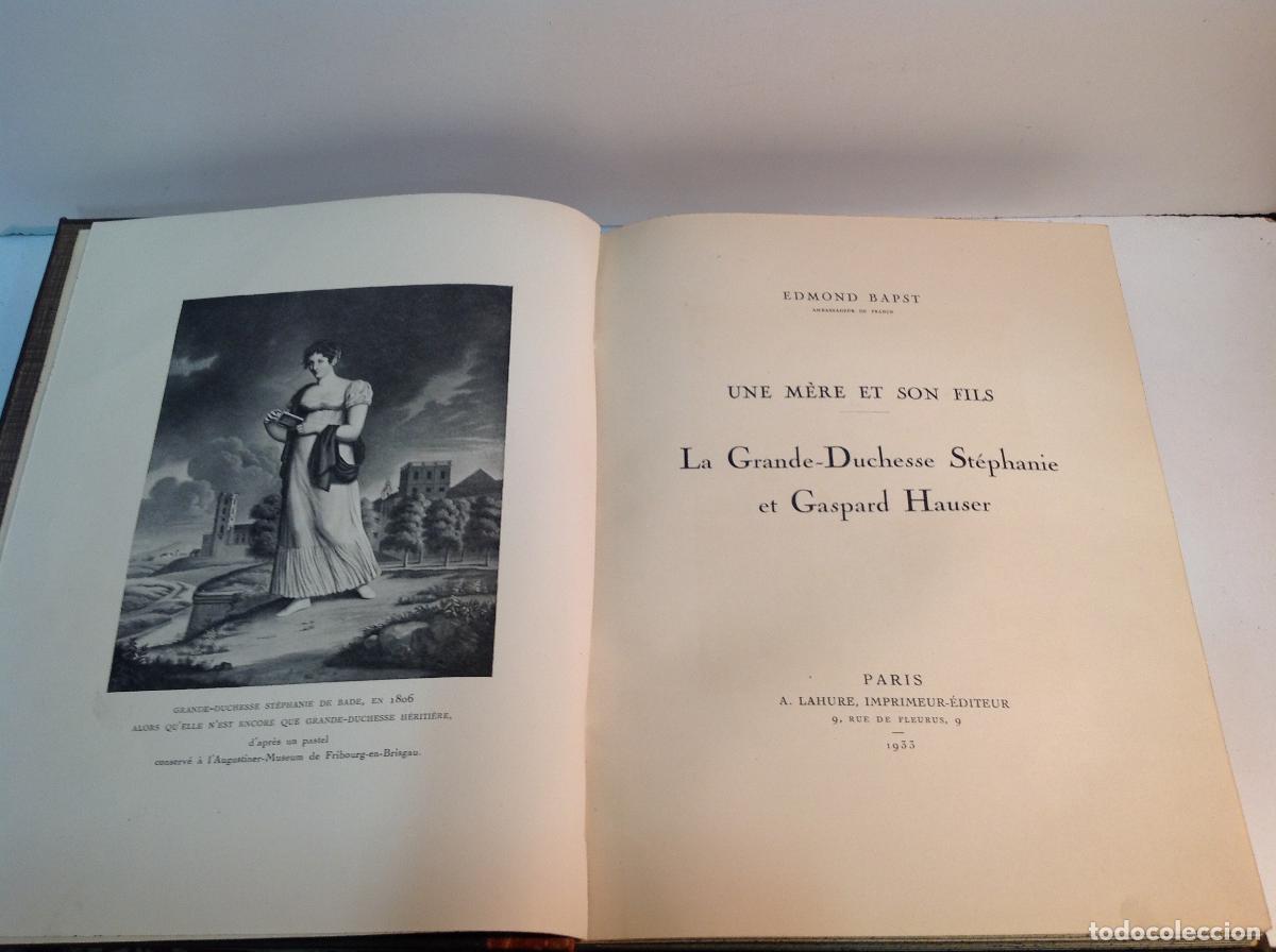 Libros: UNE MERE ET SON FILS BAPST EDMOND 1933 - Foto 2