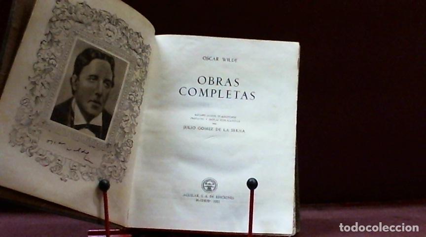 Libros: OBRAS COMPLETAS WILDE OSCAR 1951 - Foto 3