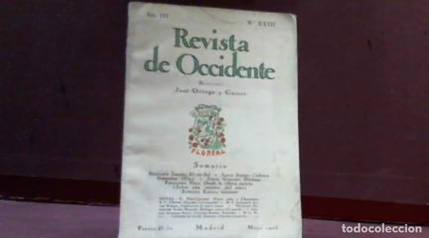Libros: REVISTA DE OCCIDENTE PRIMERA EPOCA NUMERO 23 1925 - Foto 1