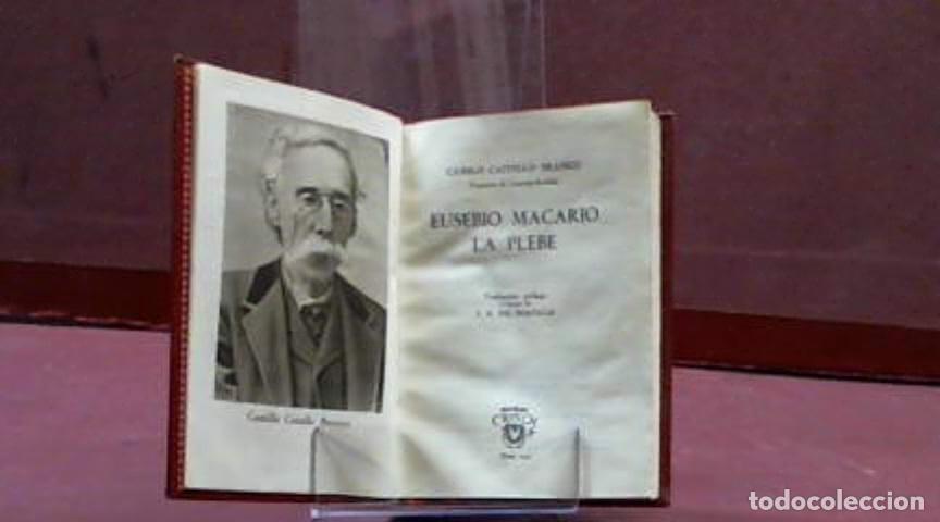 Libros: EUSEBIO MACARIO LA PLEBE CASTELLO BRANCO CAMILO 1948 - Foto 1