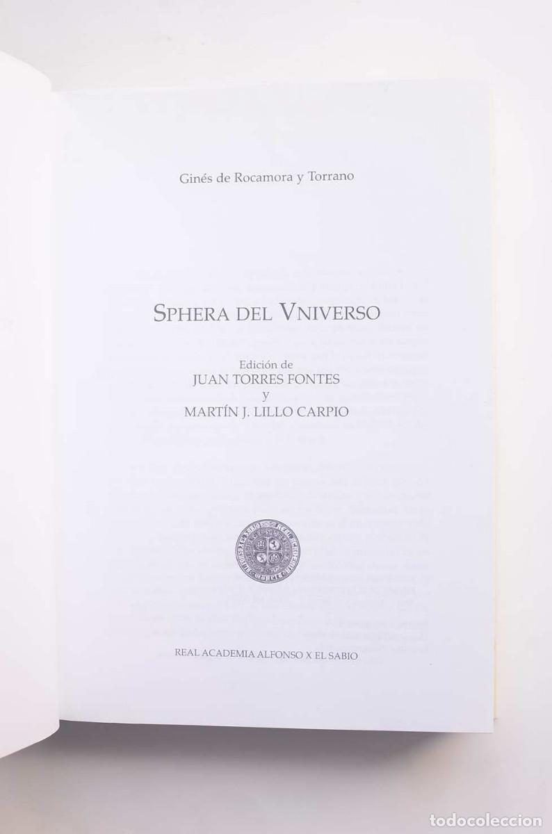 Libros: Sphera del Universo - ROCAMORA Y TORRANO, Gin&eacute;s de - Foto 3