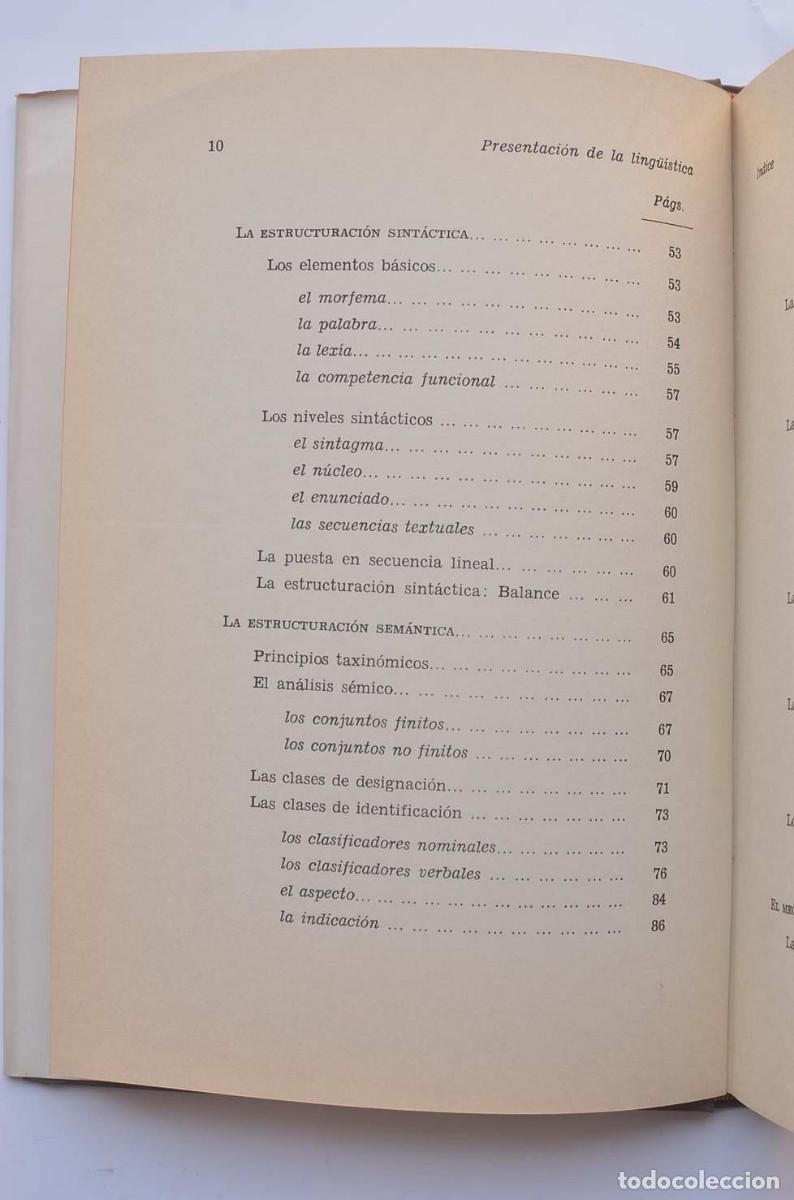 Libros: Presentaci&oacute;n de la ling&uuml;&iacute;stica. Fundamentos de una teor&iacute;a - POTTIER, Bernard - Foto 5