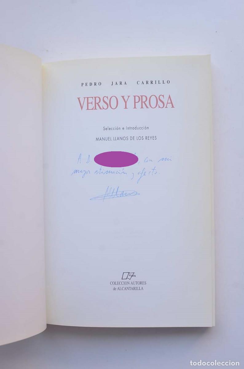 Libros: Pedro Jara Carrillo. Verso y prosa - JARA CARRILLO, Pedro - Foto 2
