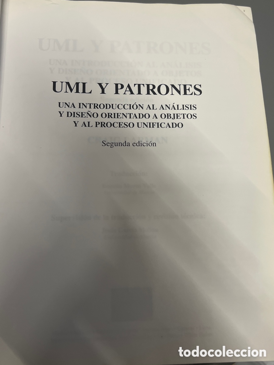 Libros: T2/A1/60. Uml y patrones 2/e - Craig Larman - Foto 2