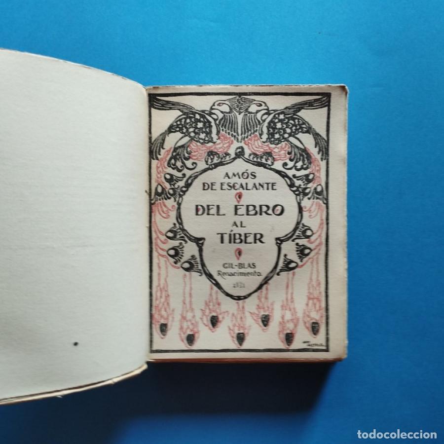 Libros: Del Ebro al T&iacute;ber. - Escalante, Am&oacute;s de. - Foto 2