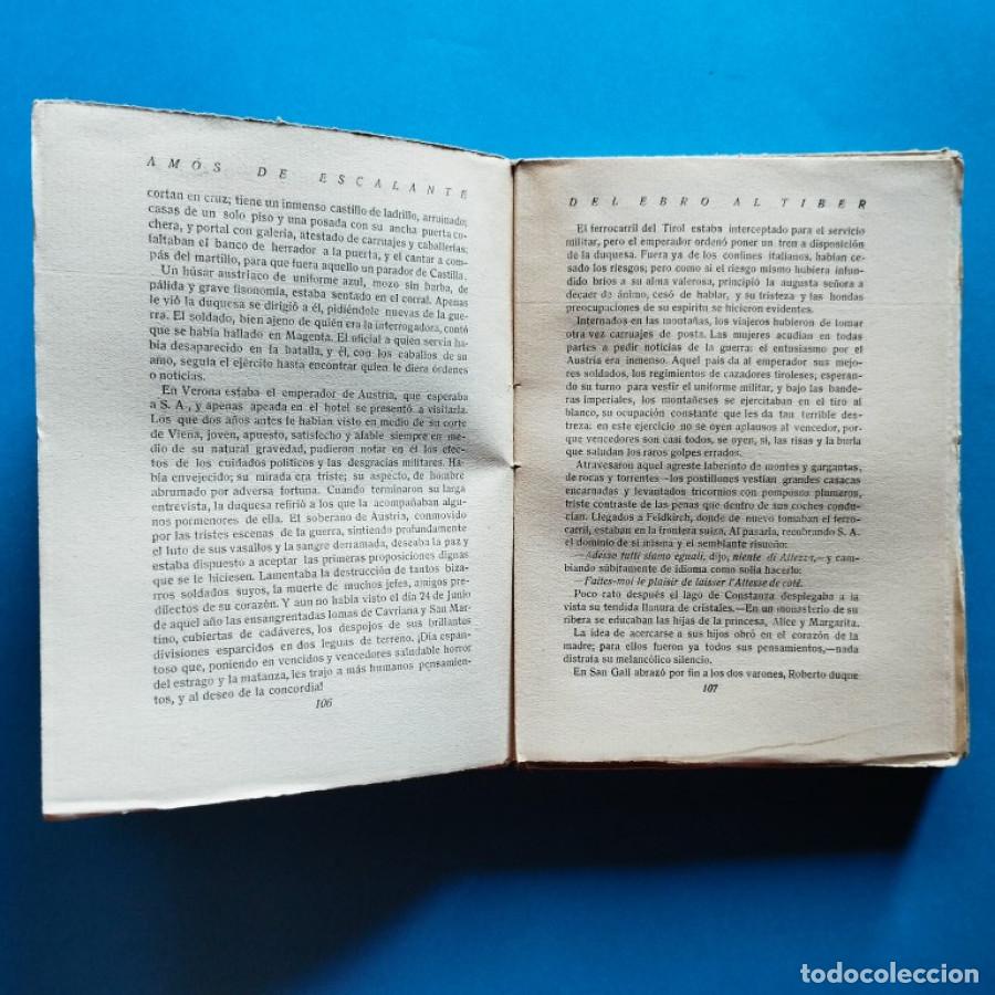 Libros: Del Ebro al T&iacute;ber. - Escalante, Am&oacute;s de. - Foto 3