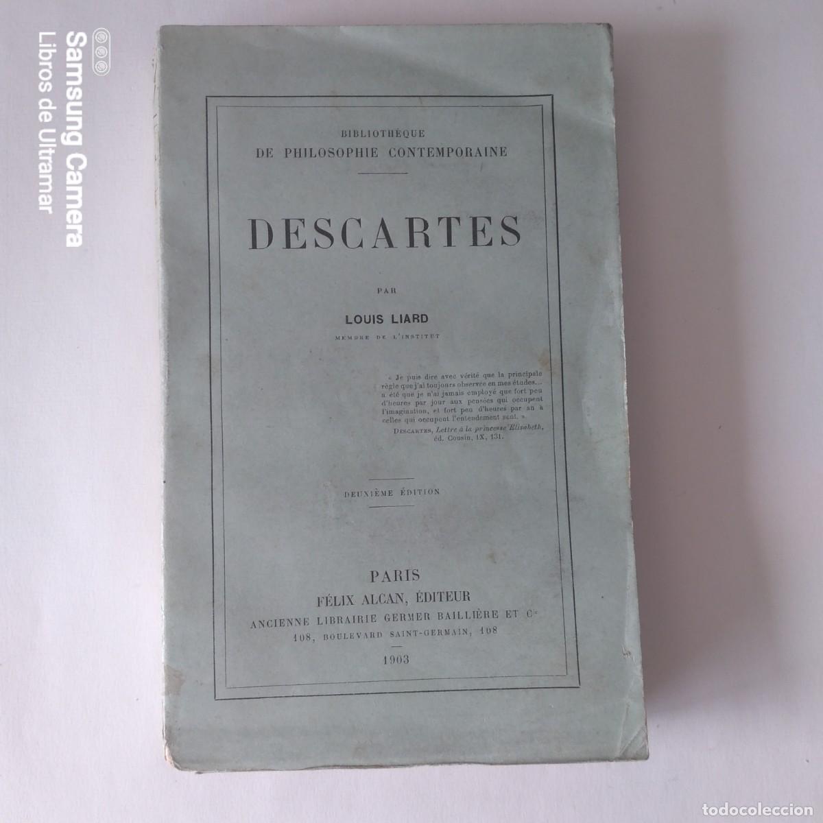 Libros: Descartes. - Liard, Louis. - Foto 1