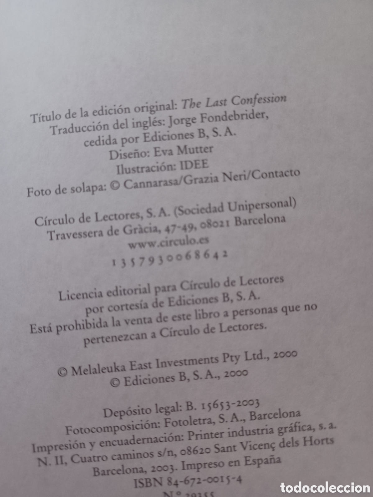 Libros: Barybook 125. La &uacute;ltima confesi&oacute;n Morris West C&iacute;rculo de Lectores - Foto 4