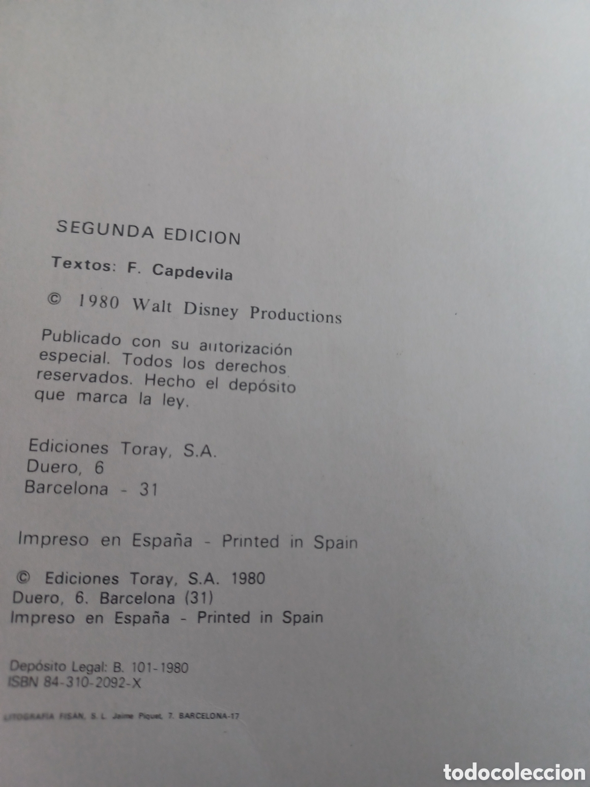 Libros: Barybook 279. Bambi Walt Disney Toray - Foto 2