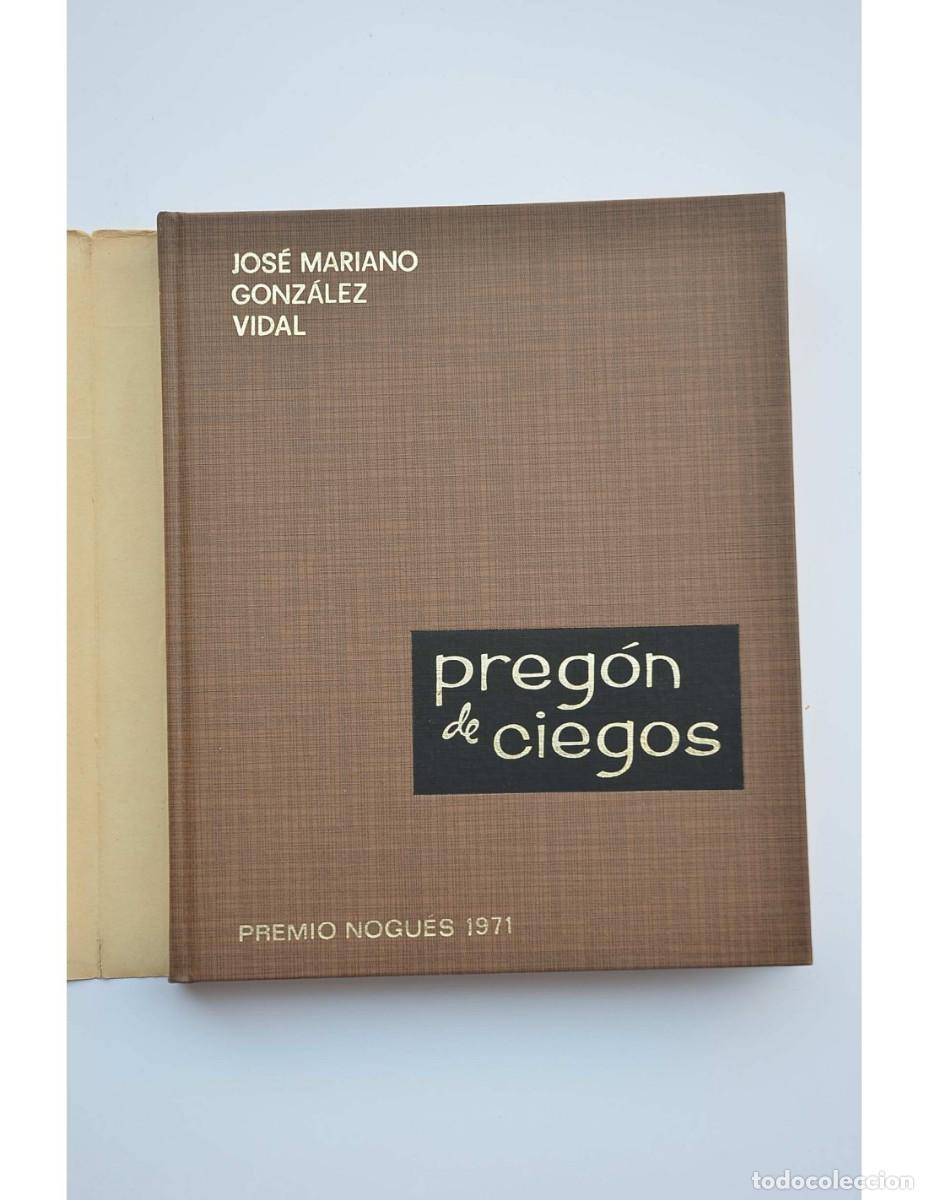 Libros: Preg&oacute;n de ciegos - GONZ&Aacute;LEZ VIDAL, Jos&eacute; Mariano - Foto 2