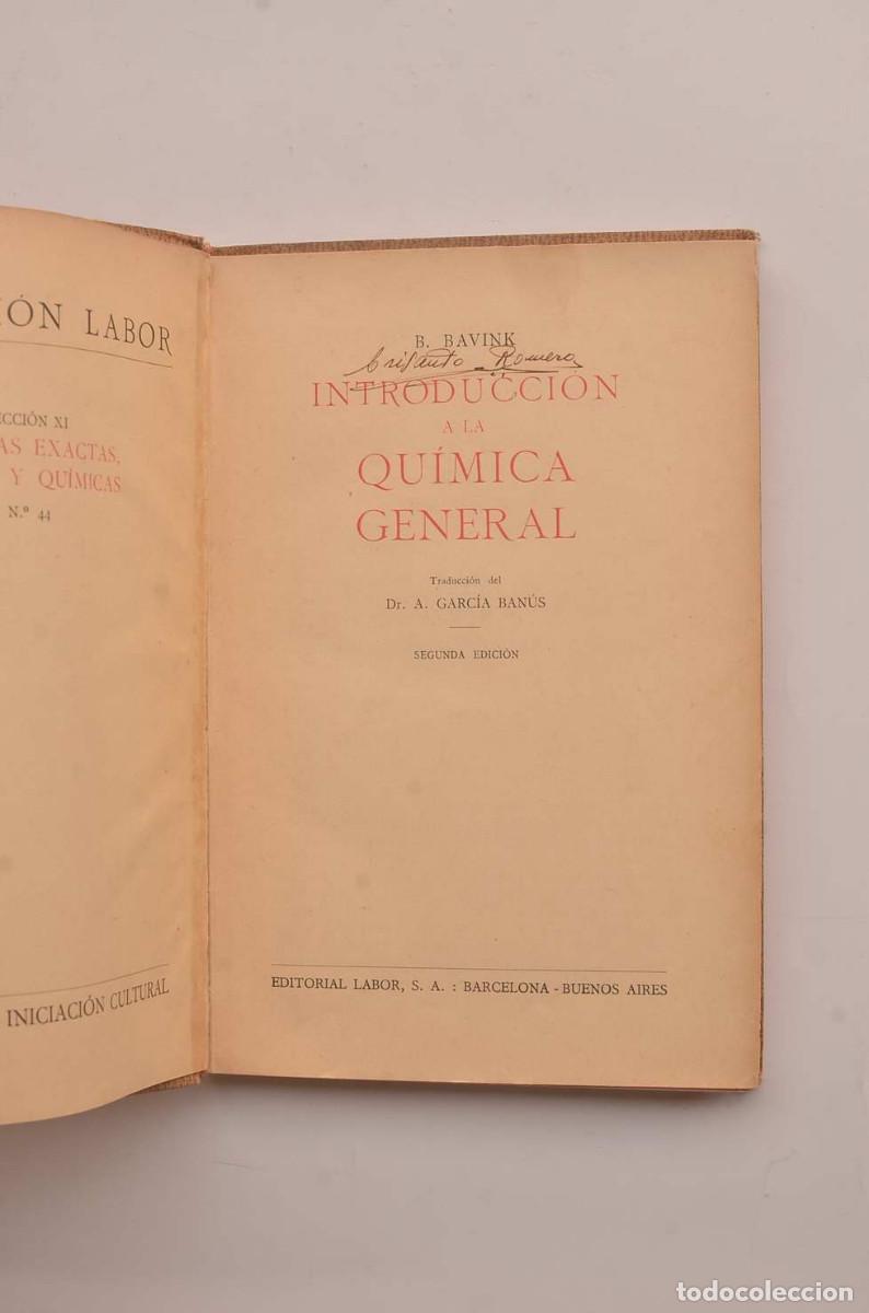 Libros: Introducci&oacute;n a la qu&iacute;mica general - BAVINK, B. - Foto 2