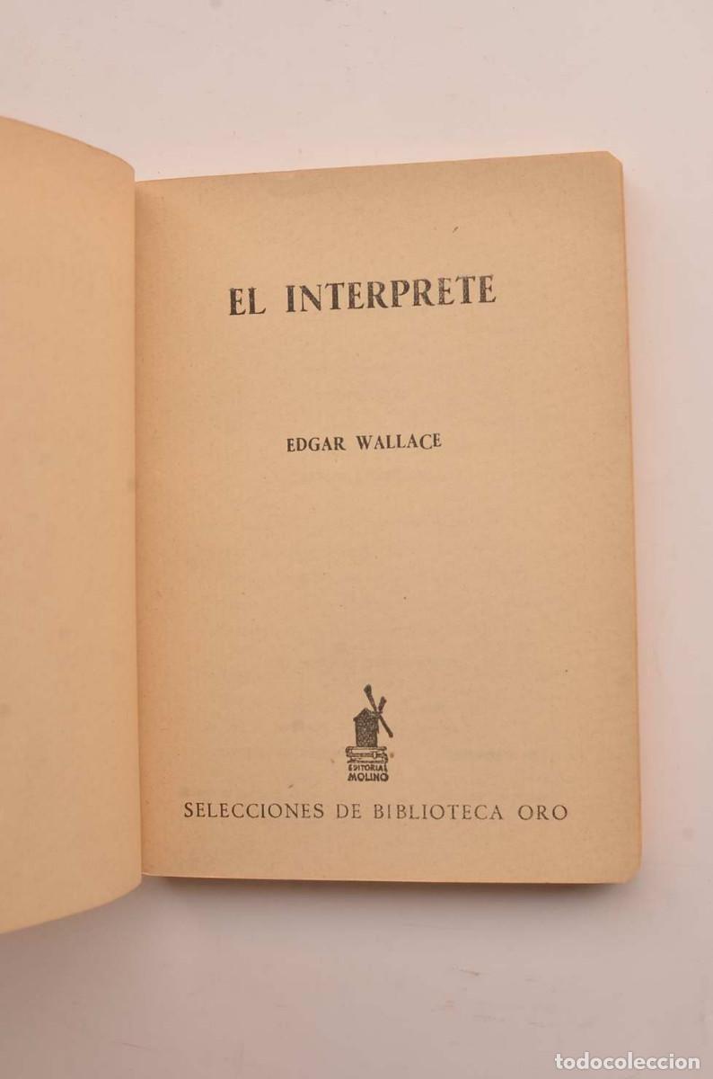 Libros: El int&eacute;rprete - WALLACE, Edgar - Foto 2