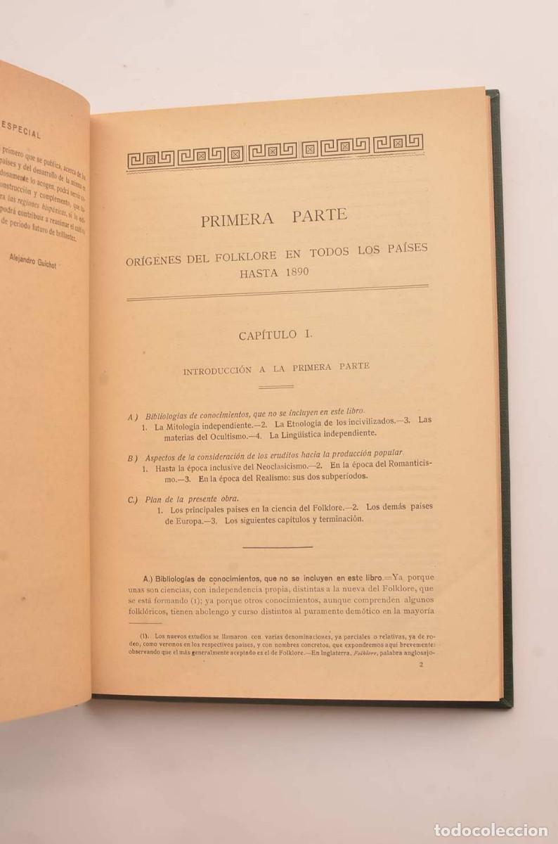Libros: Noticia hist&oacute;rica del Folklore - CUICHOT Y SIERRA, Alejandro - Foto 6