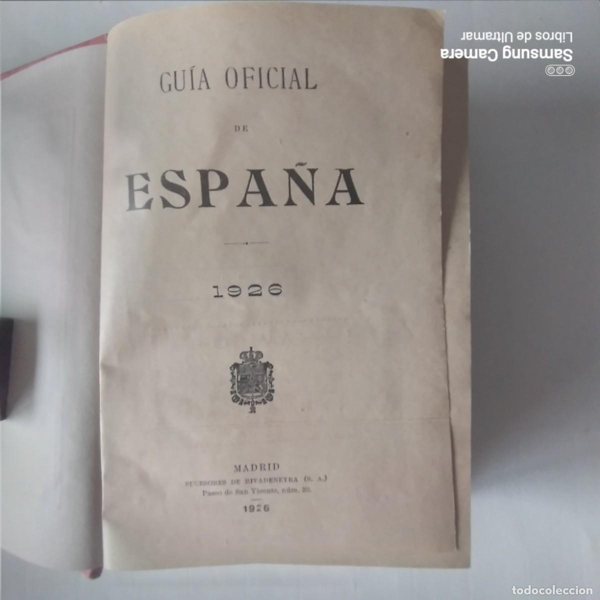 Libros: Gu&iacute;a oficial de Espa&ntilde;a. 1926. - Foto 2