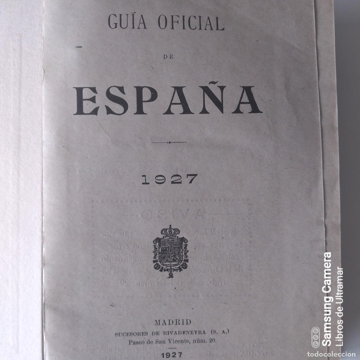 Libros: Gu&iacute;a Oficial de Espa&ntilde;a. 1927. - - Foto 4