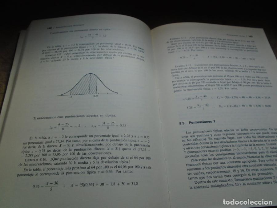 Libros: Estad&iacute;stica para Psic&oacute;logos. 1 Estad&iacute;stica Descriptiva. - Jes&uacute;s Am&oacute;n - Foto 2