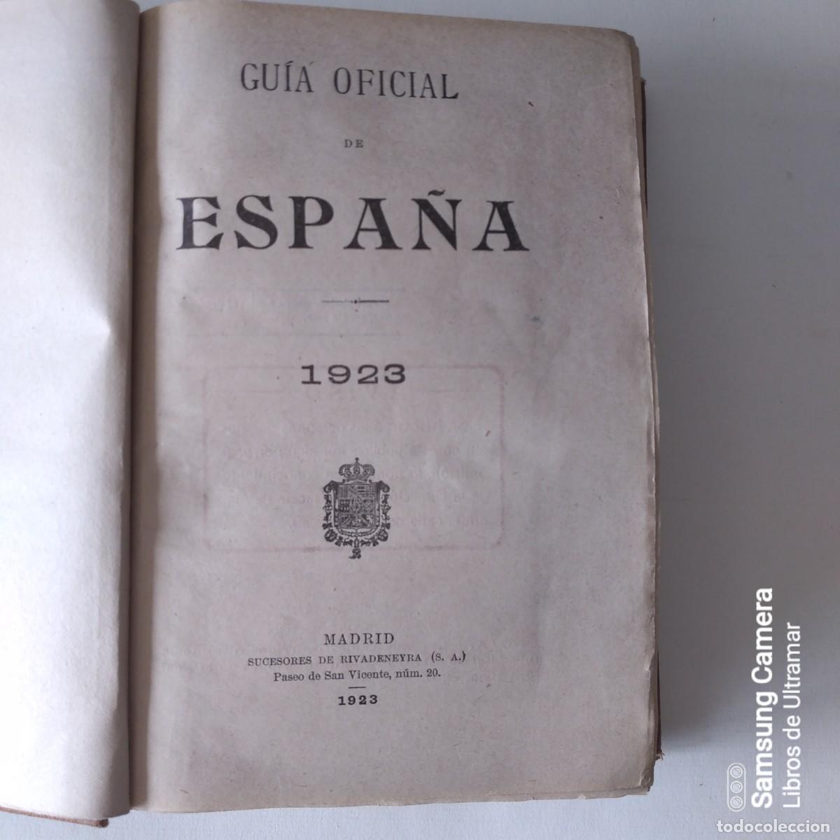 Libros: Gu&iacute;a Oficial de Espa&ntilde;a. 1923. - Foto 5