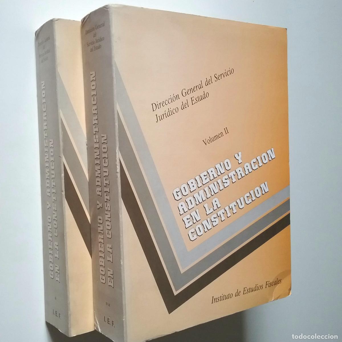 Libros: VV. AA. - Gobierno y administraci&oacute;n en la constituci&oacute;n. Volumen I y II - Foto 1