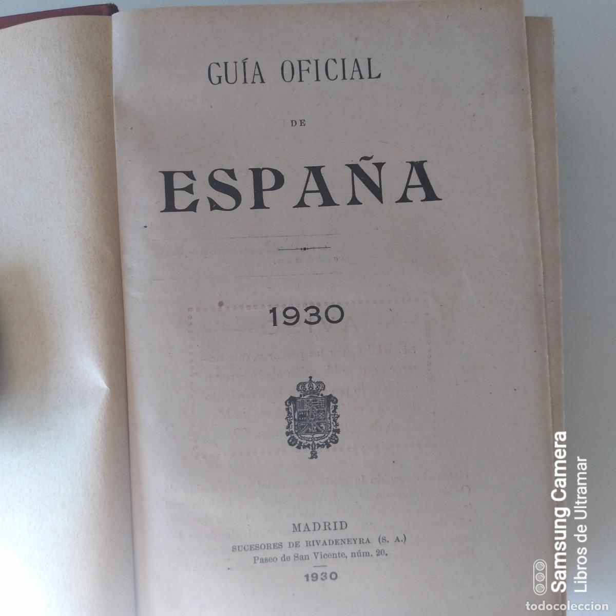 Libros: Gu&iacute;a Oficial de Espa&ntilde;a. 1930. - Foto 4