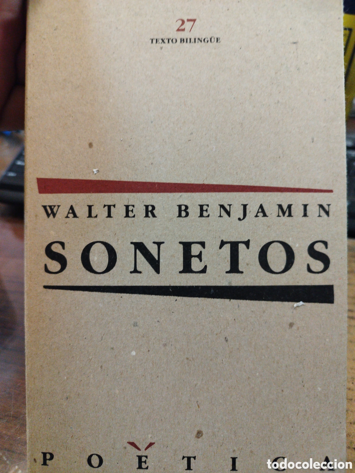 Libros: SONETOS - BENJAMIN,Walter - Foto 1