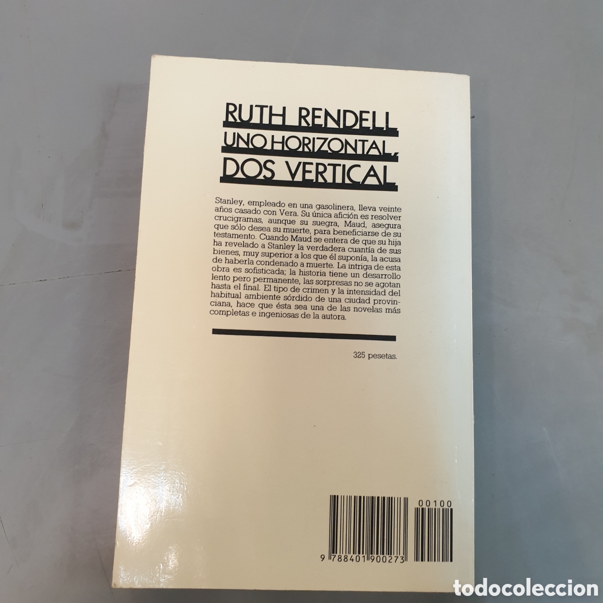 Libros: Uno horizontal dos vertical RUTH RENDELL - Foto 2