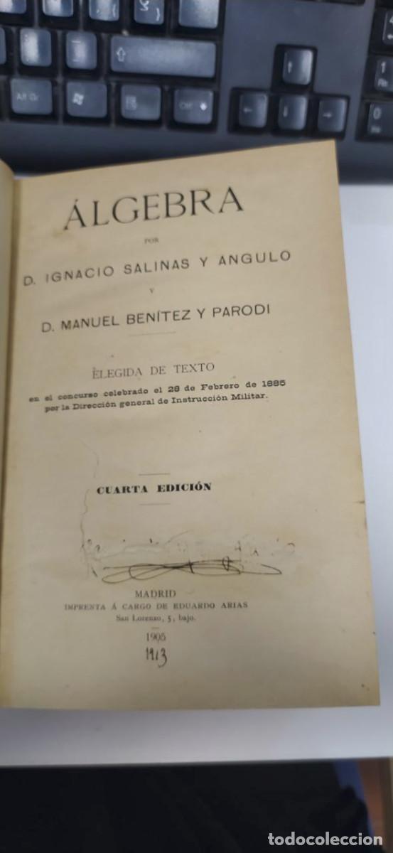 Libros: &Aacute;lgebra - Salinas y Angulo, Ignacio. Ben&iacute;tez y Parodi, Manuel - Foto 5