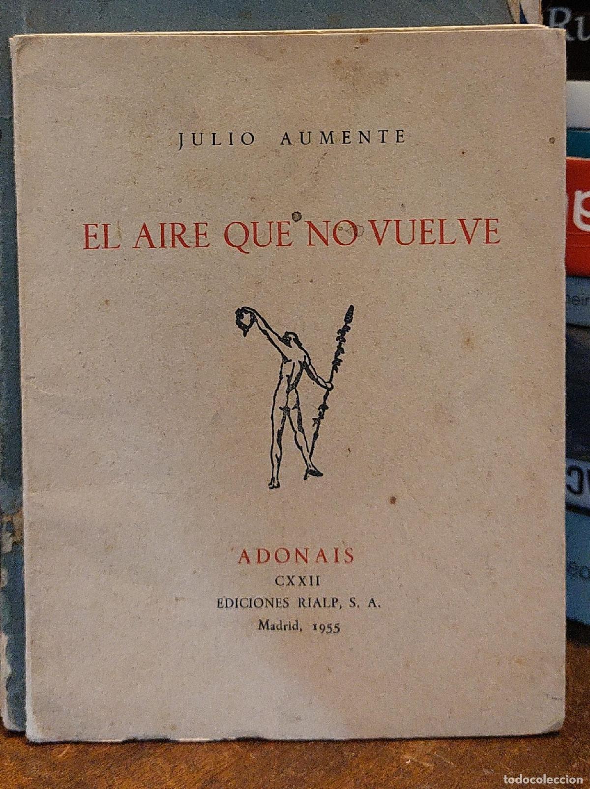 Libros: EL AIRE QUE NO VUELVE. - AUMENTE, Julio. - Foto 1